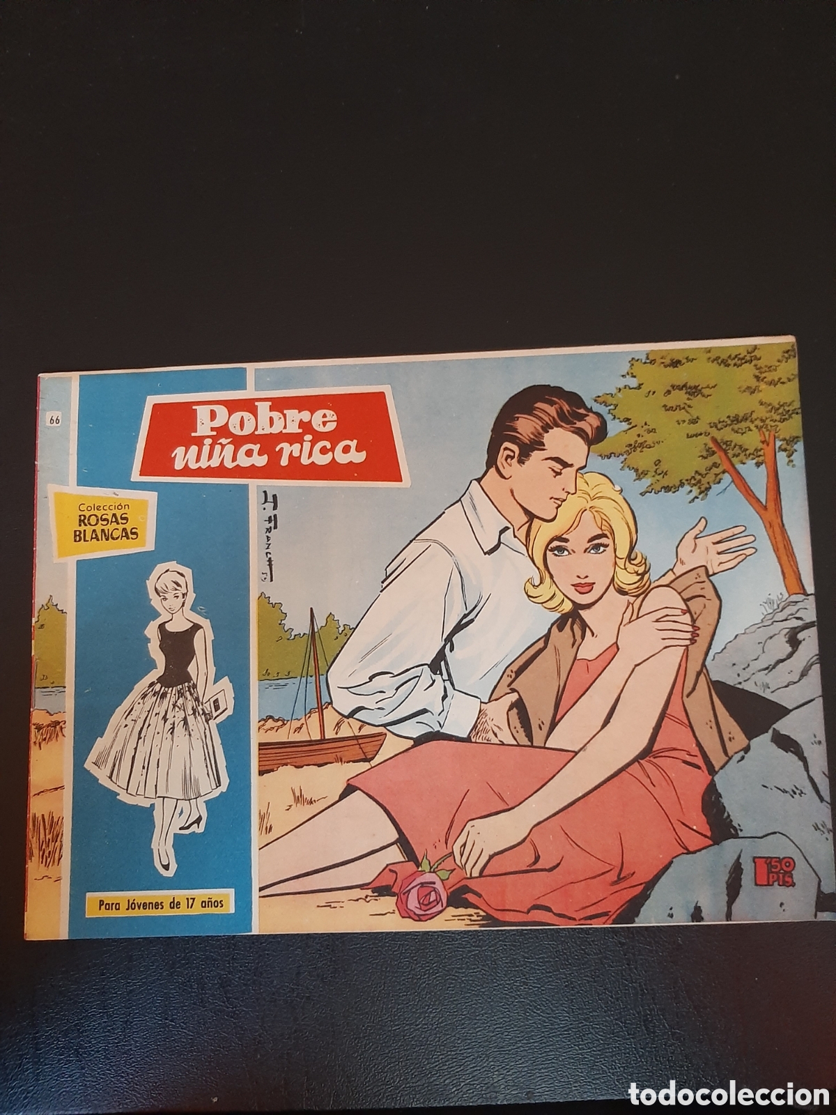 Tebeos: Colecci&oacute;n Rosas blancas n&uacute;mero 66 - Foto 1