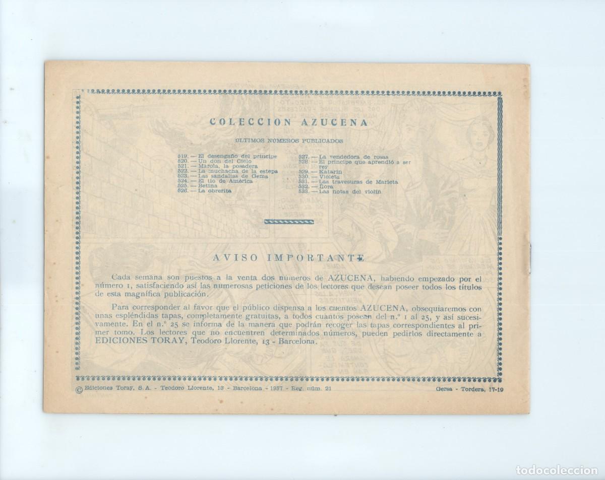 Tebeos: Toray. Azucena. 533 - Foto 2