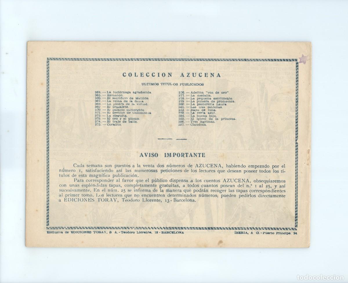 Tebeos: Toray. Azucena. 387 - Foto 2