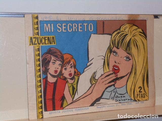 Tebeos: AZUCENA N&ordm; 968 MI SECRETO - TORAY - Foto 1