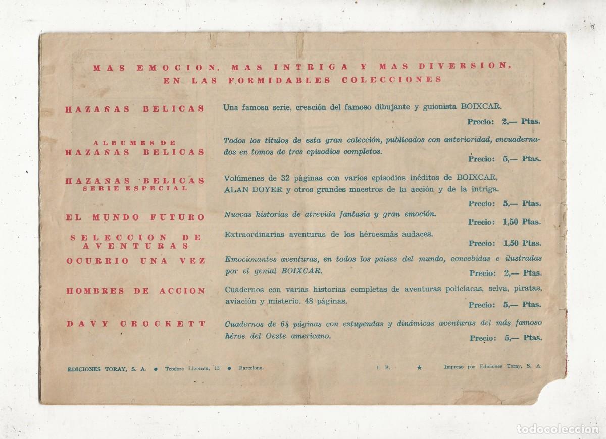 Tebeos: CAPITAN CORAJE N&ordm; 4 - EL TESORO DEL PIRATA - TORAY 1958 - Foto 2