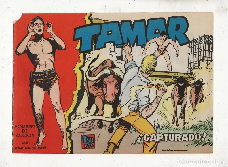 Tebeos: TAMAR N&ordm; 25 - &iexcl; CAPTURADO ! - ORIGINAL - TORAY 1961 - Foto 1