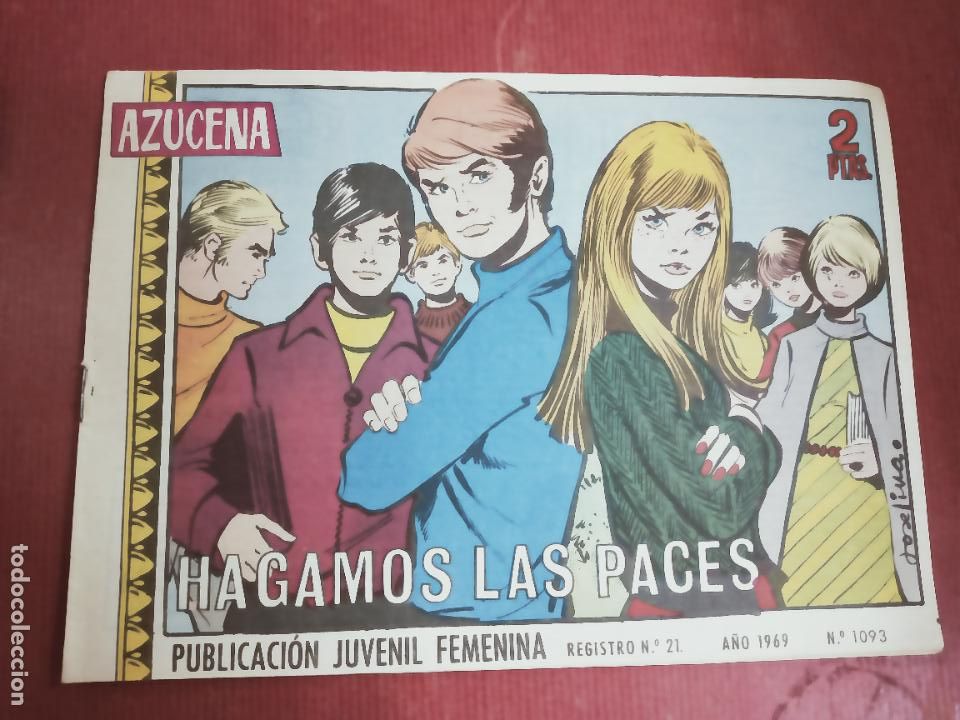 Tebeos: AZUCENA N&ordm; 1093 . TORAY 1969. - Foto 1