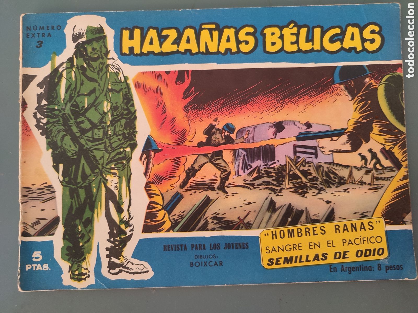Tebeos: 2 Haza&ntilde;as Belicas NUM 3 y 4.a&ntilde;o 1957 - Foto 2