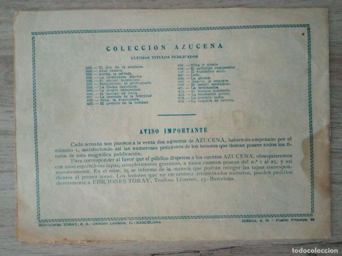 Tebeos: AZUCENA N&ordm; 415 - Foto 2