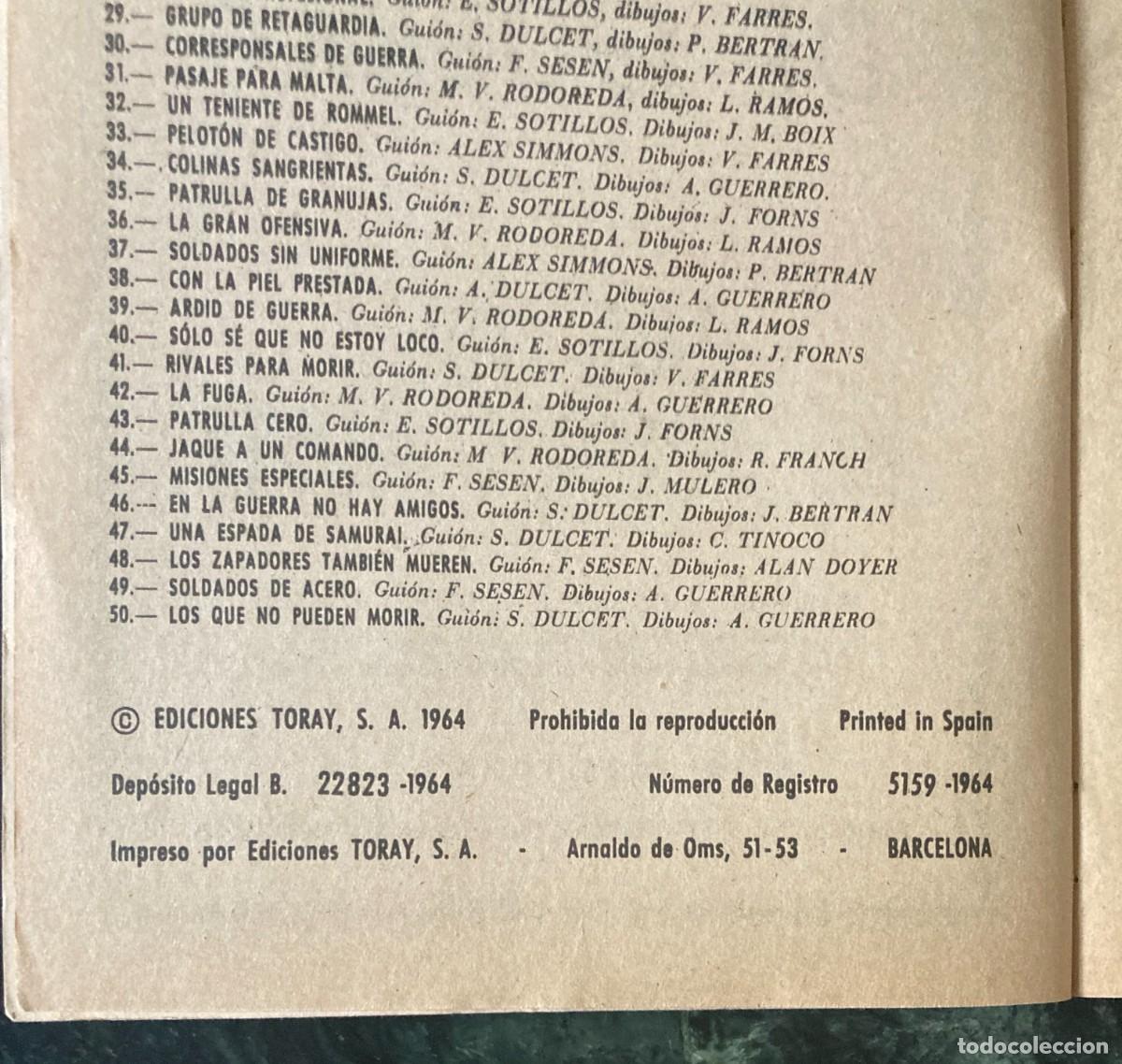 Tebeos: HAZA&Ntilde;AS BELICAS LOS QUE NO PUEDEN MORIR - Foto 3