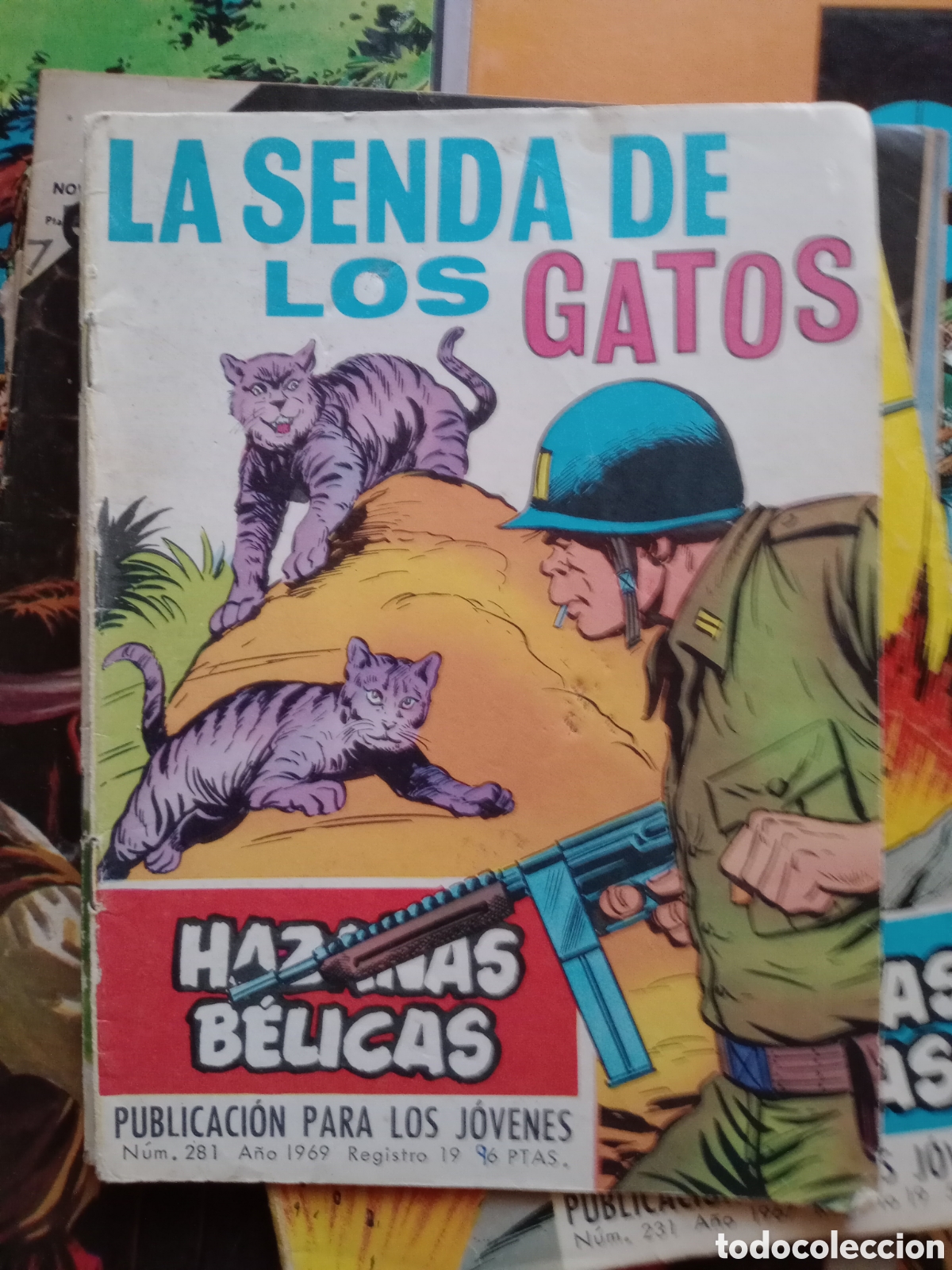 Tebeos: Haza&ntilde;as b&eacute;licas 281 con Gorila cj90 - Foto 1