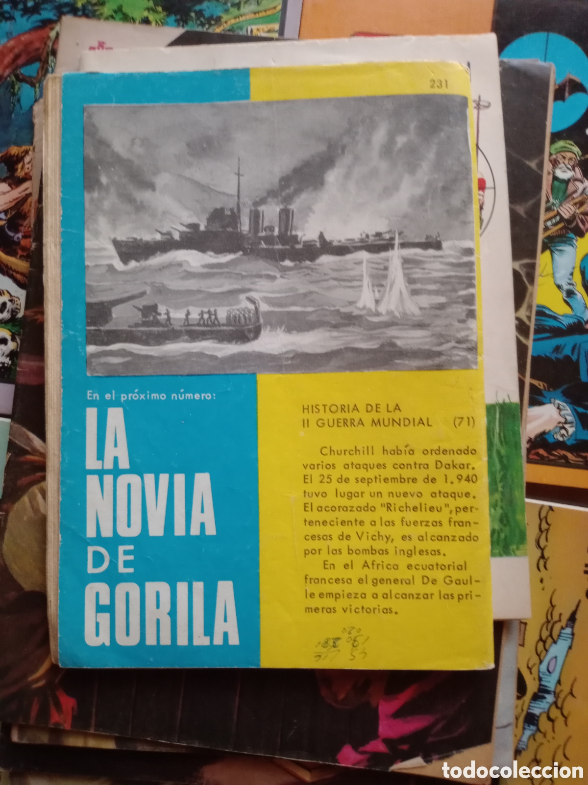 Tebeos: Haza&ntilde;as b&eacute;licas 231 con Gorila cj90 - Foto 2