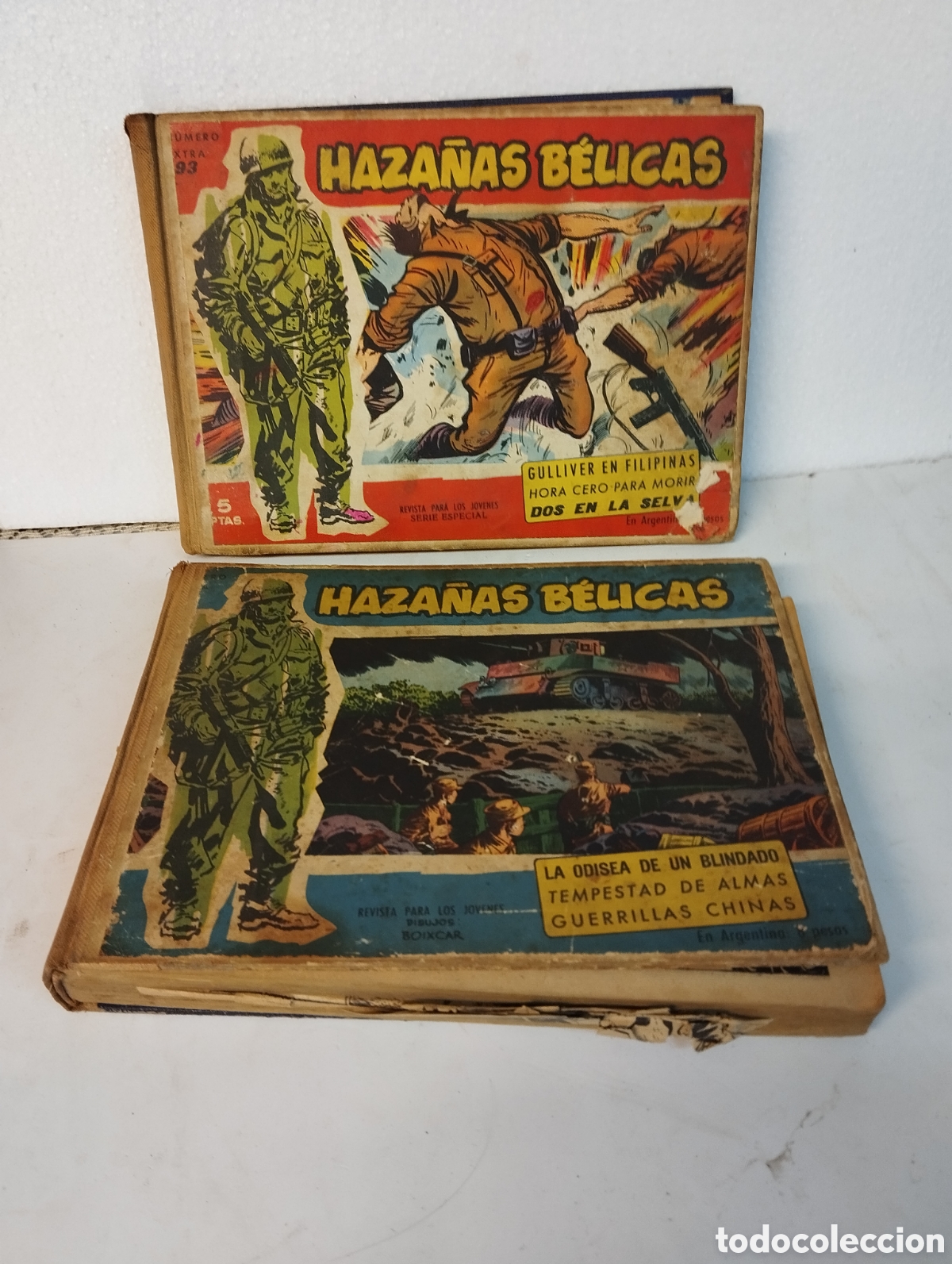 Tebeos: HAZA&Ntilde;AS BELICAS , 2 Tomos - Foto 2