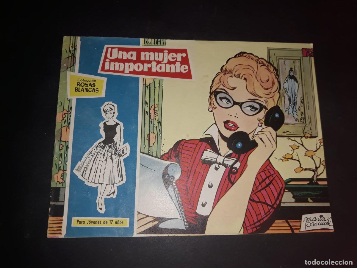 Tebeos: Colecci&oacute;n Rosas Blancas N&ordm; 19 - Foto 1