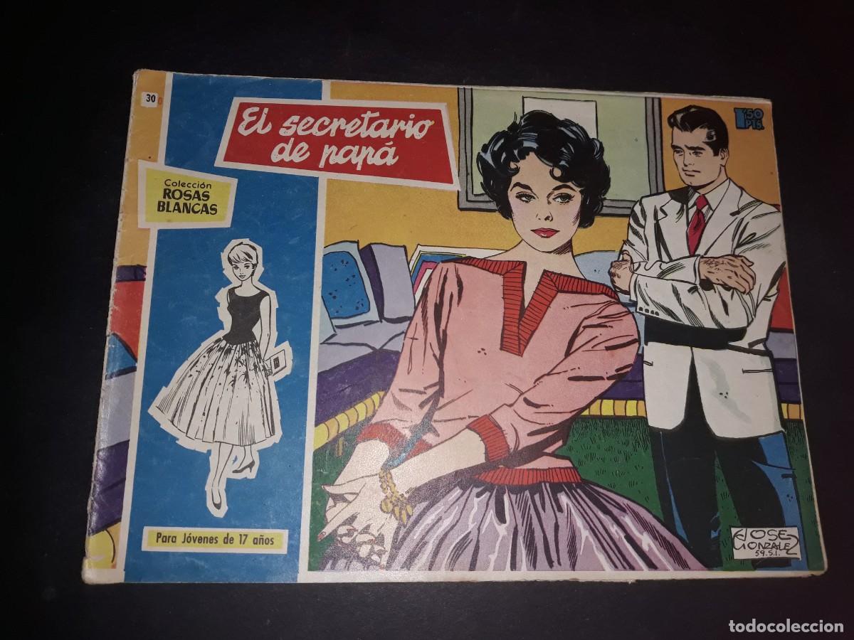 Tebeos: Colecci&oacute;n Rosas Blancas N&ordm; 30 - Foto 1