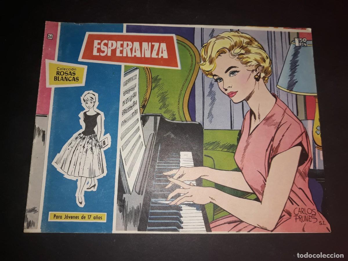 Tebeos: Colecci&oacute;n Rosas Blancas N&ordm; 34 - Foto 1
