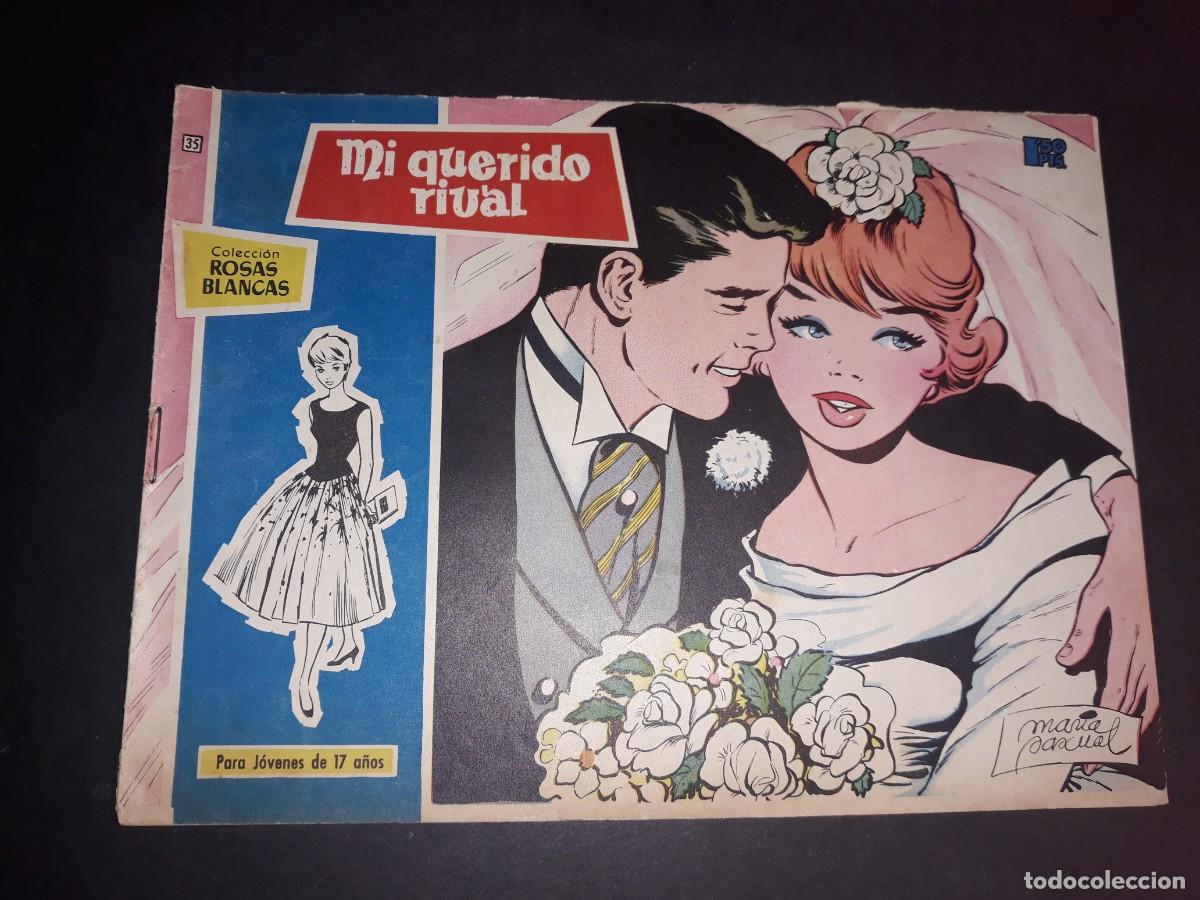 Tebeos: Colecci&oacute;n Rosas Blancas N&ordm; 35 - Foto 1