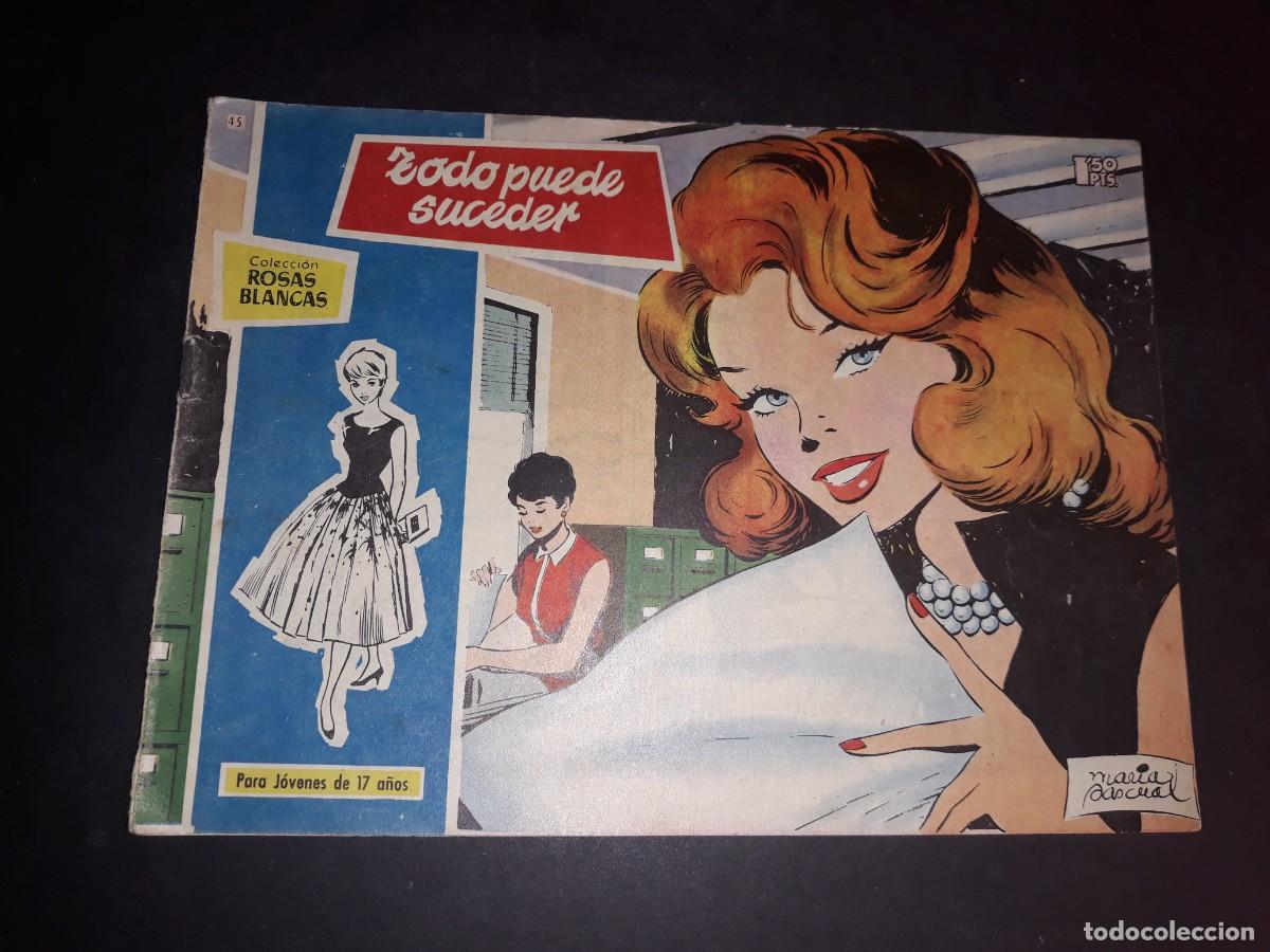 Tebeos: Colecci&oacute;n Rosas Blancas N&ordm; 45 - Foto 1