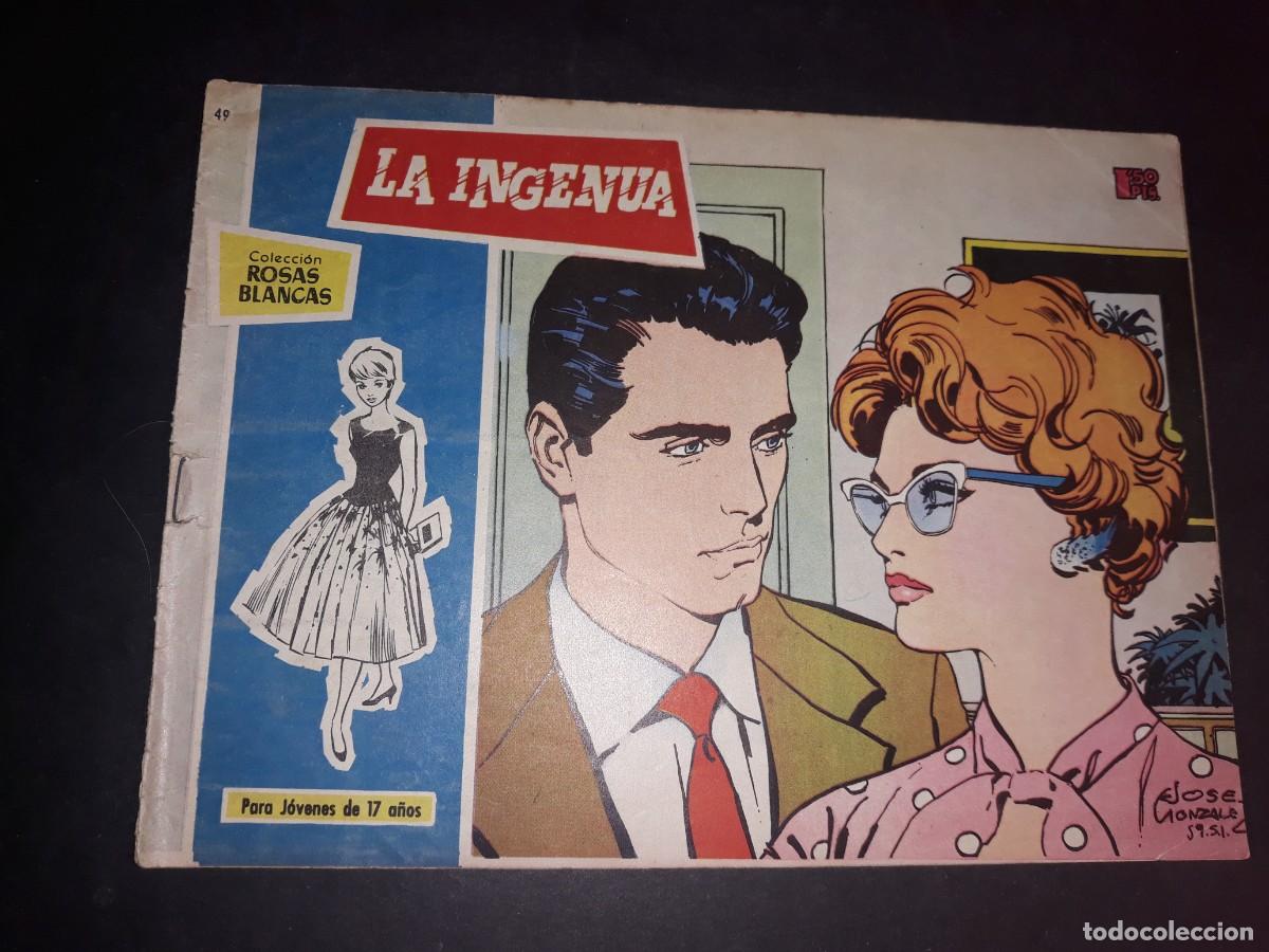 Tebeos: Colecci&oacute;n Rosas Blancas N&ordm; 49 - Foto 1