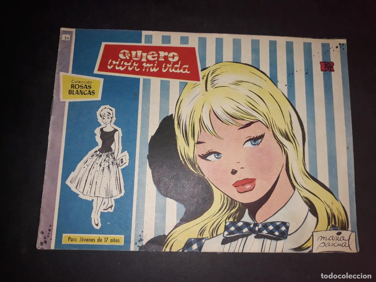 Tebeos: Colecci&oacute;n Rosas Blancas N&ordm; 54 - Foto 1