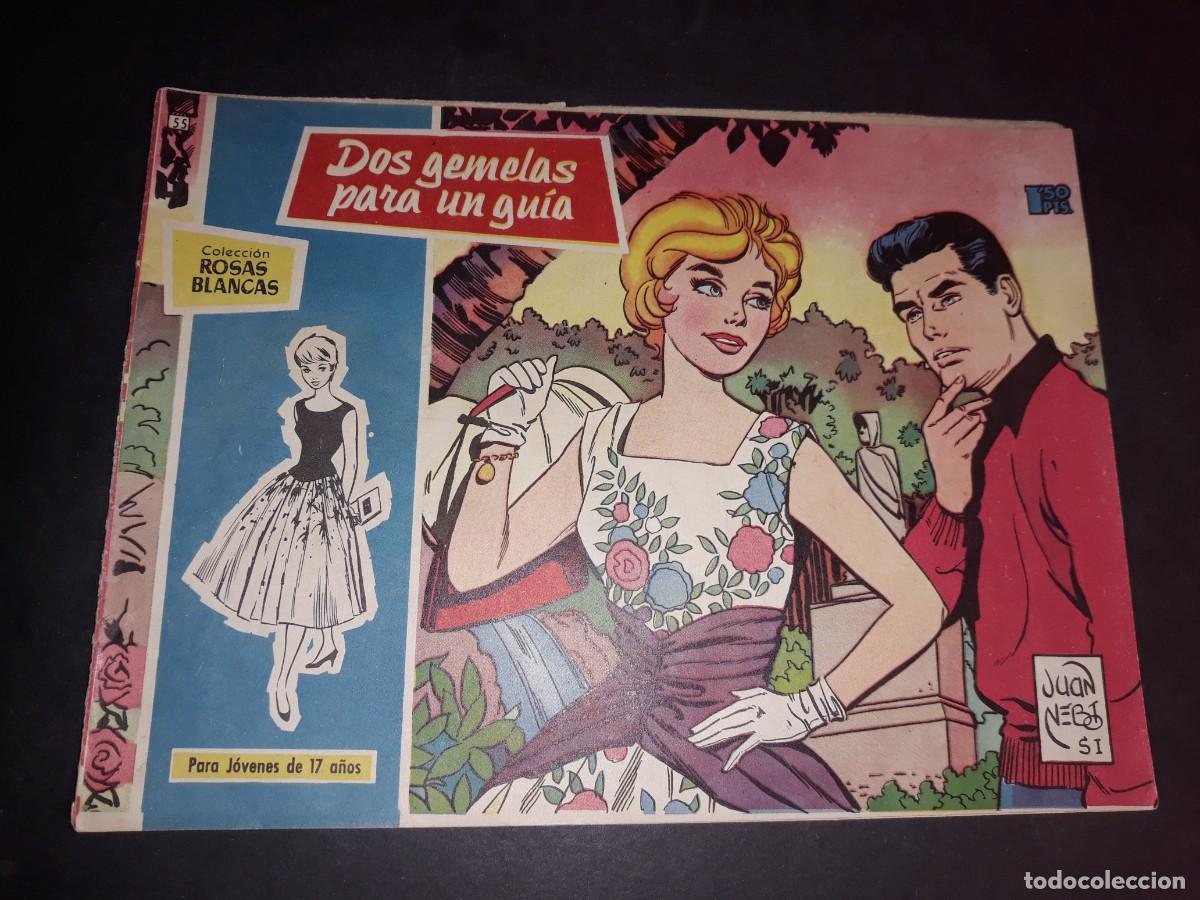 Tebeos: Colecci&oacute;n Rosas Blancas N&ordm; 55 - Foto 1