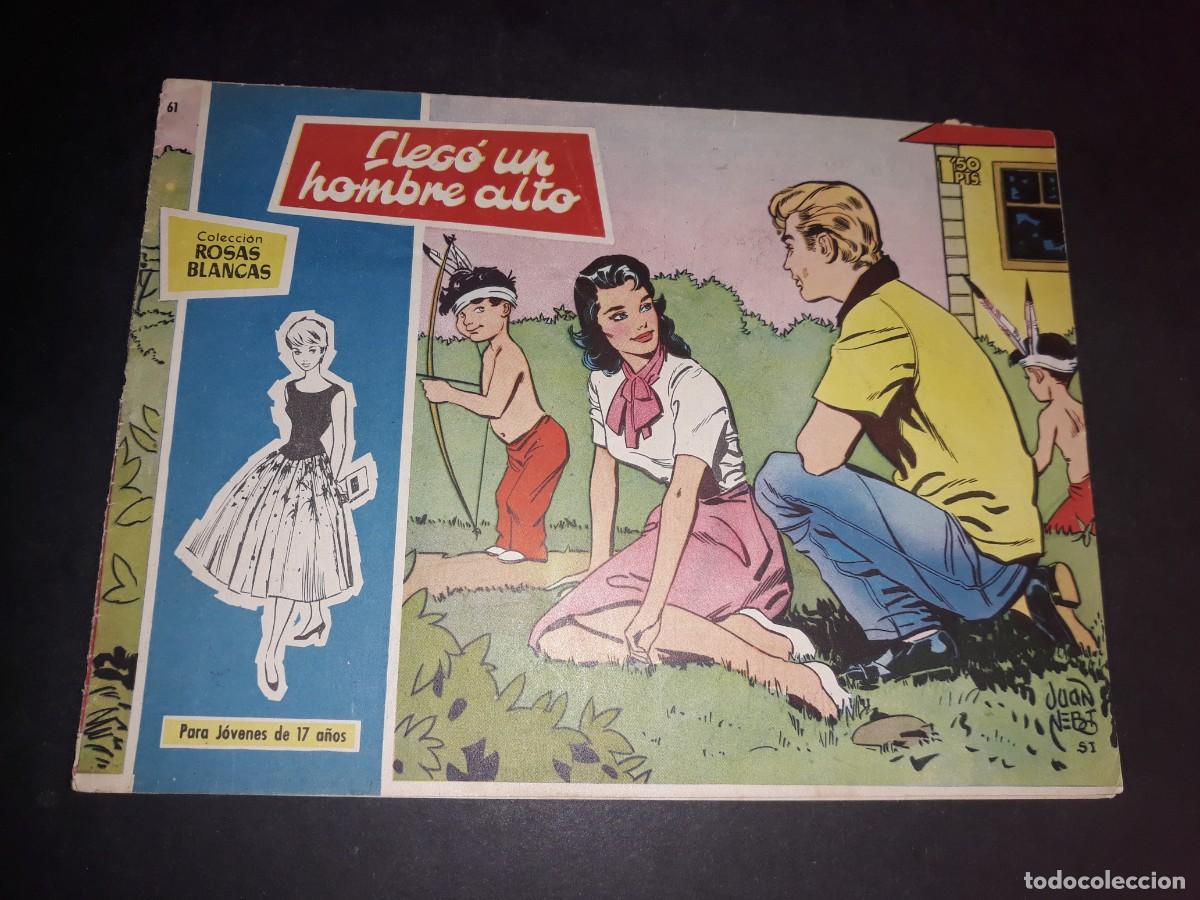 Tebeos: Colecci&oacute;n Rosas Blancas N&ordm; 61 - Foto 1