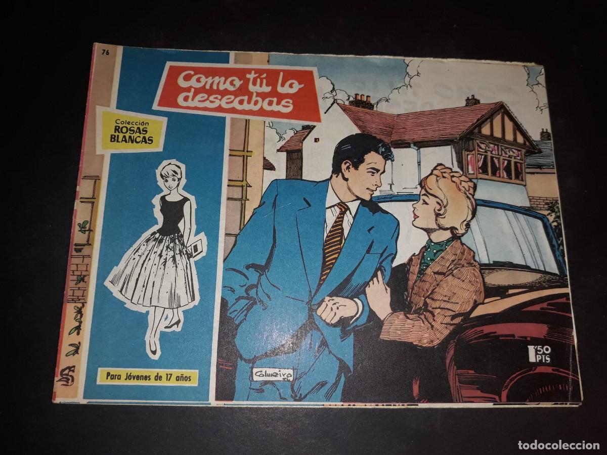 Tebeos: Colecci&oacute;n Rosas Blancas N&ordm; 76 - Foto 1