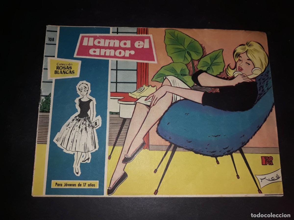 Tebeos: Colecci&oacute;n Rosas Blancas N&ordm; 108 - Foto 1