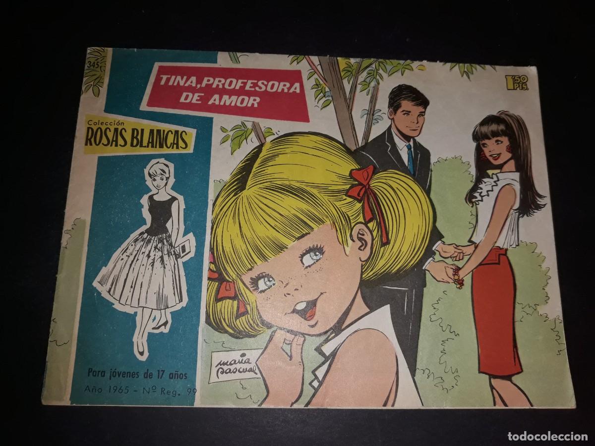 Tebeos: Colecci&oacute;n Rosas Blancas N&ordm; 345 Trasera Frank Ifield - Foto 1