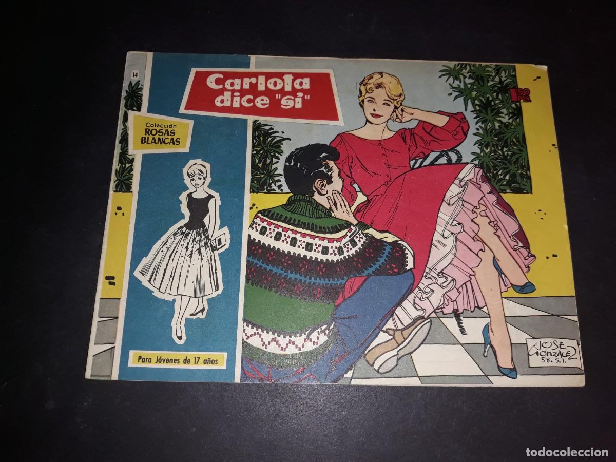Tebeos: Colecci&oacute;n Rosas Blancas N&ordm; 14 - Foto 1