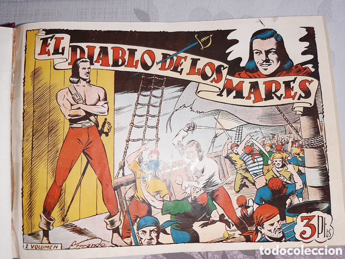 Tebeos: El Diablo de los Mares, completa encuadernada, es la edici&oacute;n en tomos, Toray - Foto 1