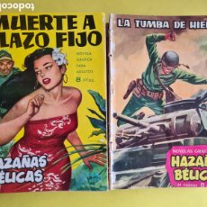 Tebeos: NOVELAS GRAFICAS DE HAZAÑAS BELICAS - 2 TOMOS CON 27 TEBEOS - AÑO 1961-65 - VER FOTOS