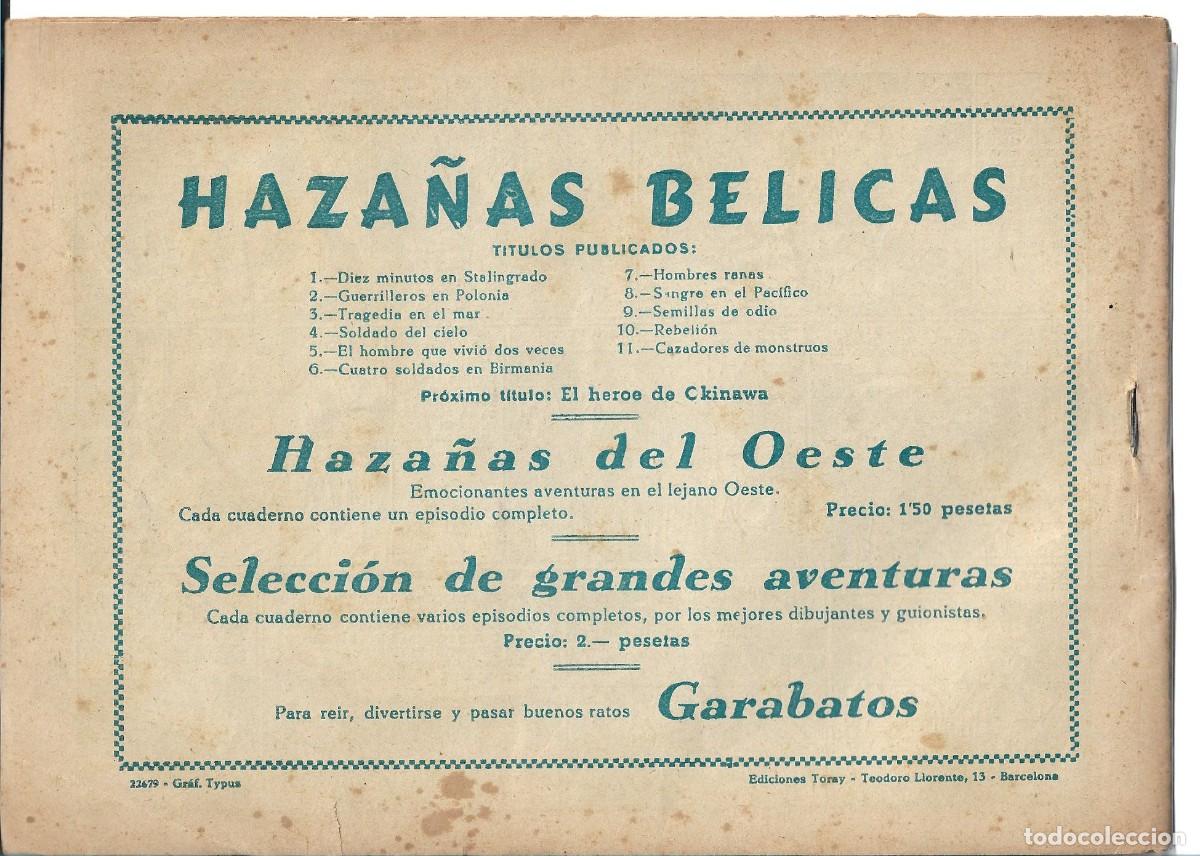 Tebeos: HAZA&Ntilde;AS BELICAS - ORIGINAL - NUM 11 - Foto 2