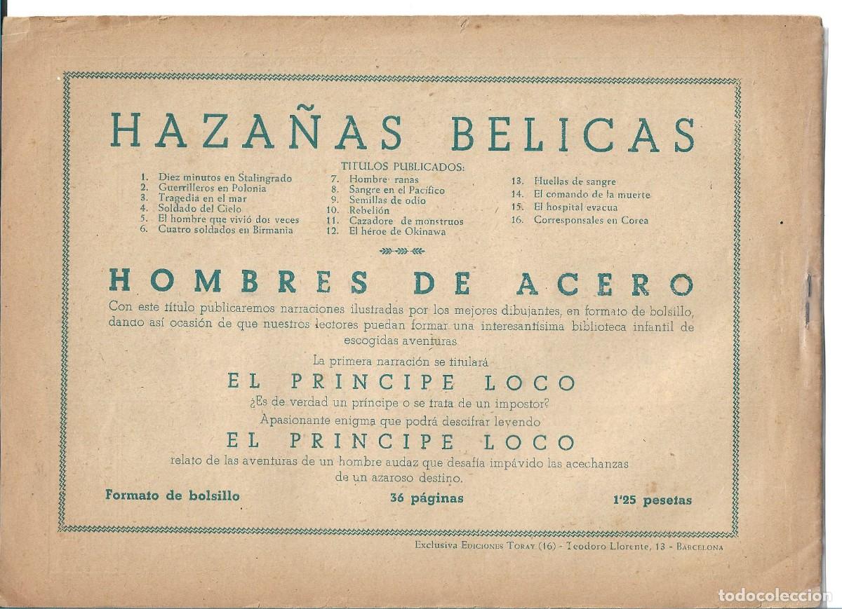 Tebeos: HAZA&Ntilde;AS BELICAS - ORIGINAL - NUM 16 - Foto 2