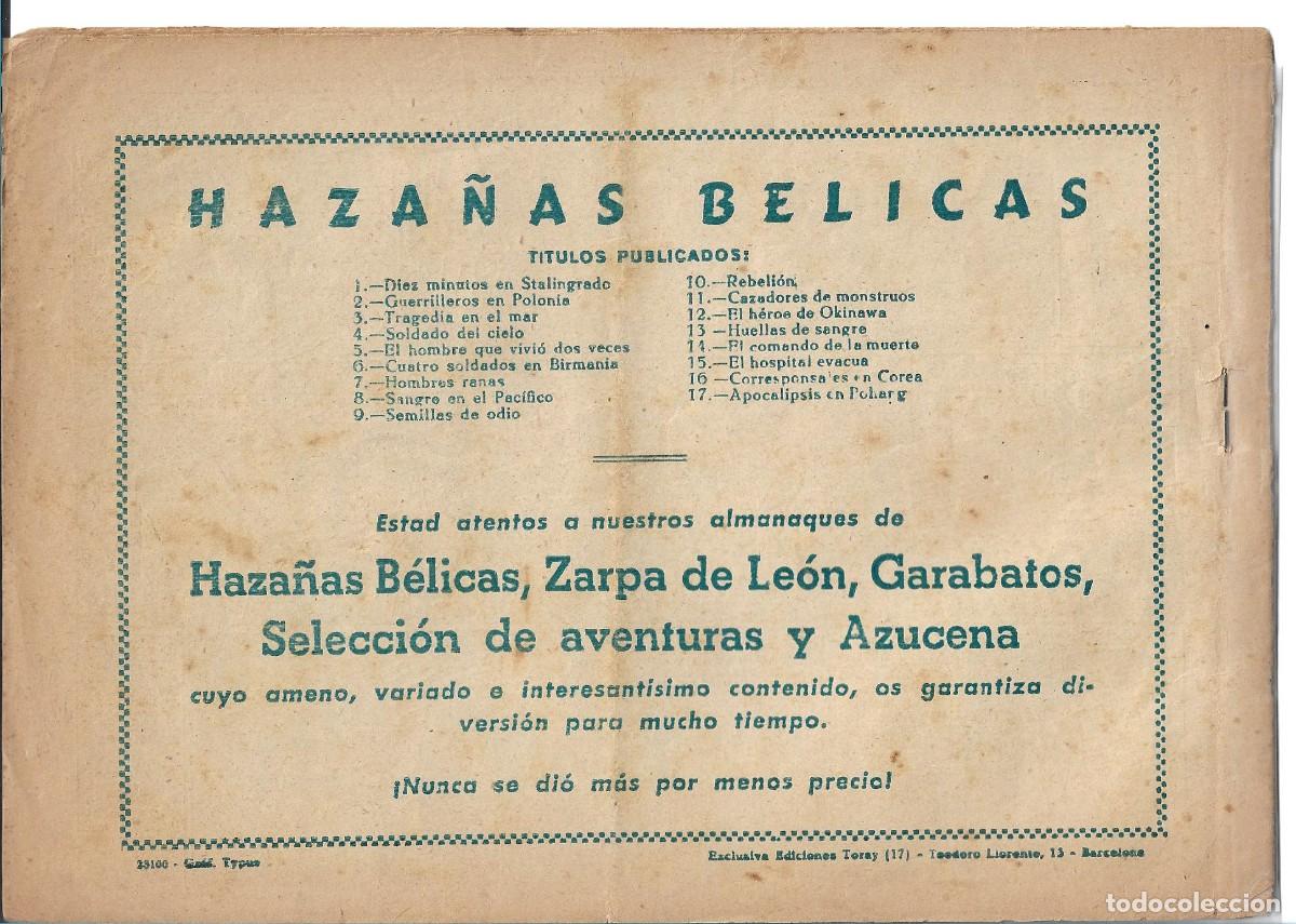Tebeos: HAZA&Ntilde;AS BELICAS - ORIGINAL - NUM 17 - Foto 2