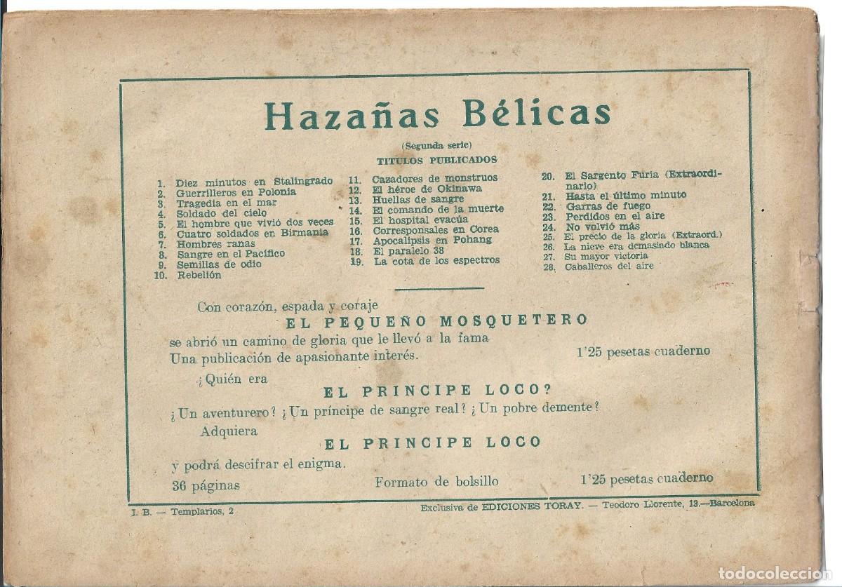 Tebeos: HAZA&Ntilde;AS BELICAS - ORIGINAL - NUM 28 - Foto 2