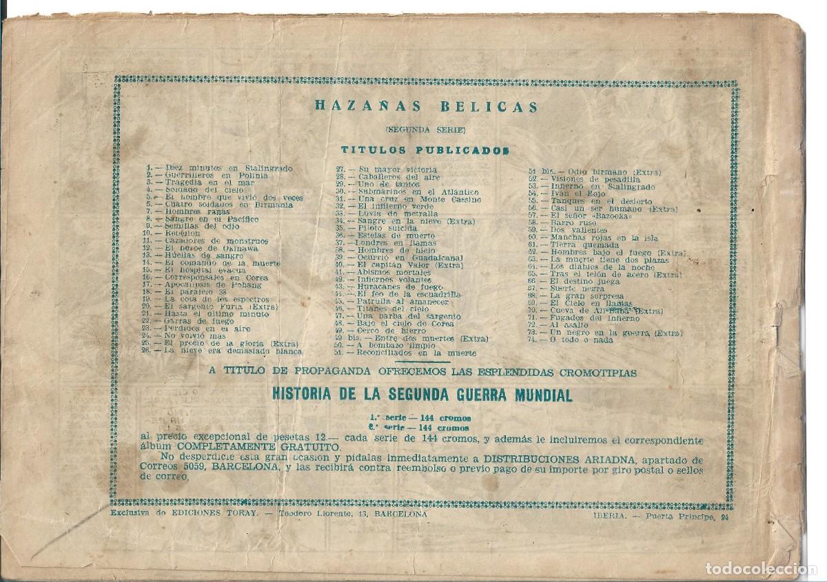 Tebeos: HAZA&Ntilde;AS BELICAS - ORIGINAL - NUM 74 - Foto 2