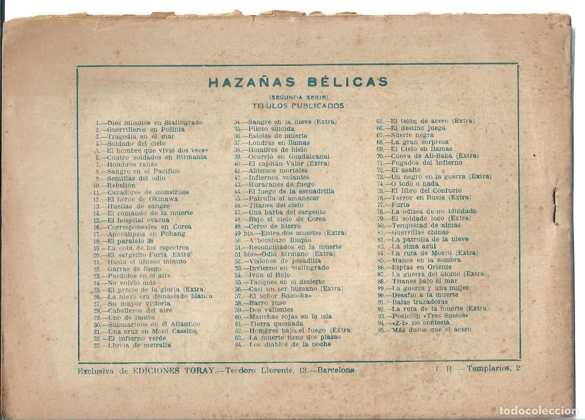 Tebeos: HAZA&Ntilde;AS BELICAS - ORIGINAL - NUM 95 - Foto 2