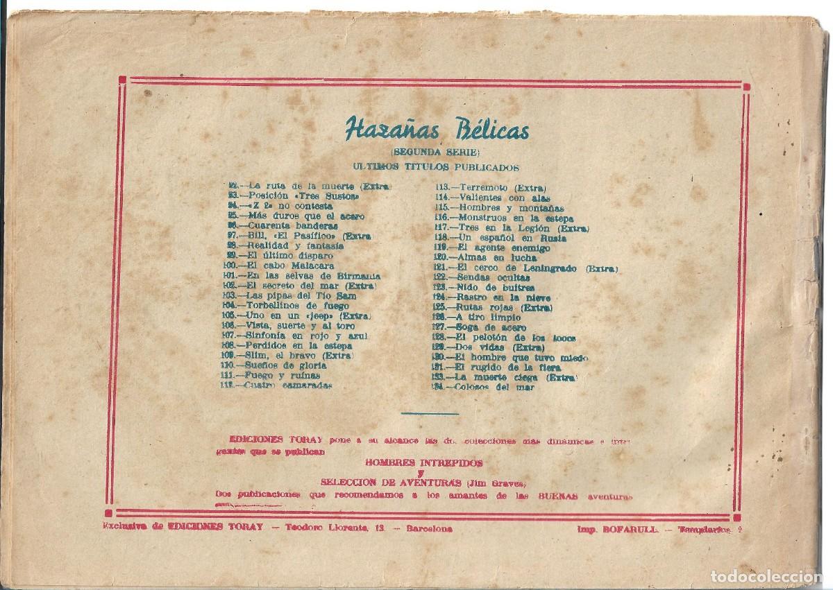Tebeos: HAZA&Ntilde;AS BELICAS - ORIGINAL - NUM 134 - Foto 2