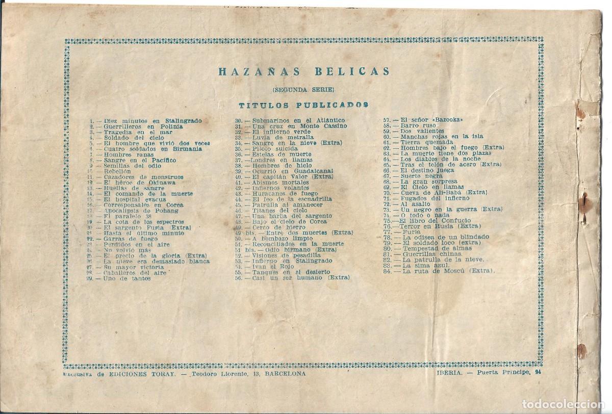 Tebeos: HAZA&Ntilde;AS BELICAS - ORIGINAL - NUM 84 - Foto 2