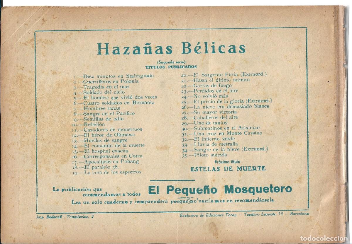 Tebeos: HAZA&Ntilde;AS BELICAS - ORIGINAL - NUM 35 - Foto 2