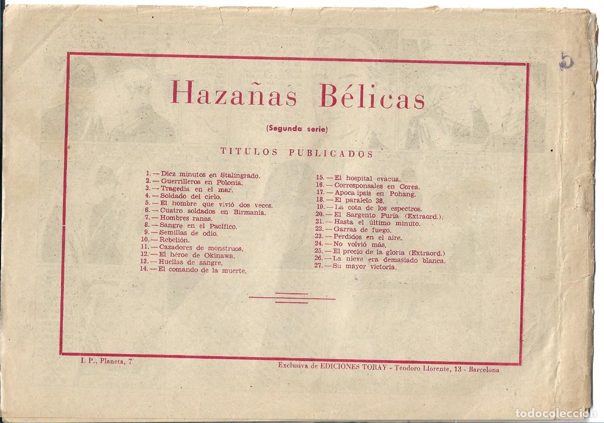 Tebeos: HAZA&Ntilde;AS BELICAS - ORIGINAL - NUM 27 - Foto 2