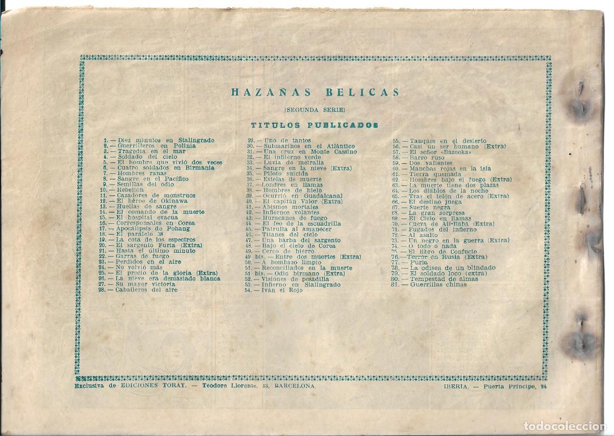 Tebeos: HAZA&Ntilde;AS BELICAS - ORIGINAL - NUM 81 - Foto 2