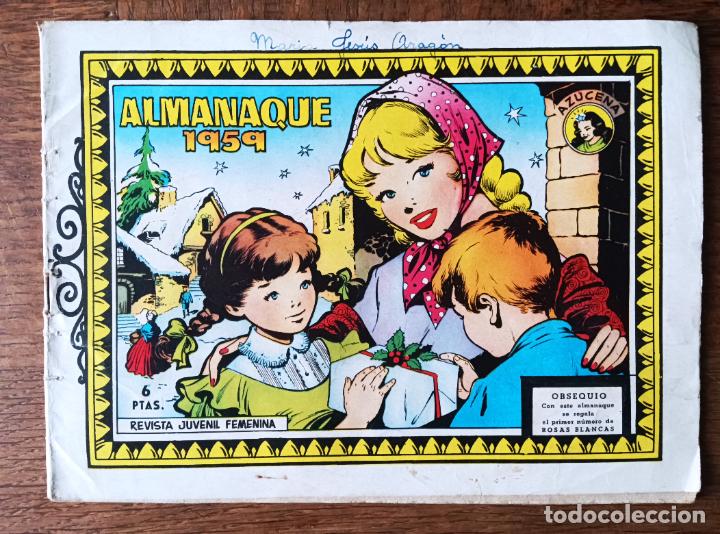 Tebeos: AZUCENA ALMANAQUE 1959. TORAY - Foto 1