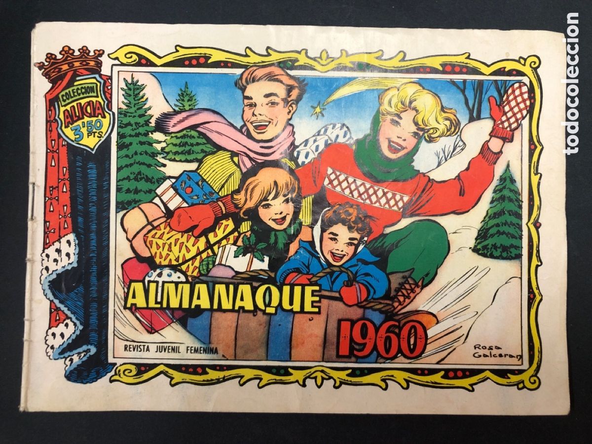 Tebeos: COMIC ALMANAQUE COLECCION ALICIA 1960 EDICIONES TORAY - Foto 1