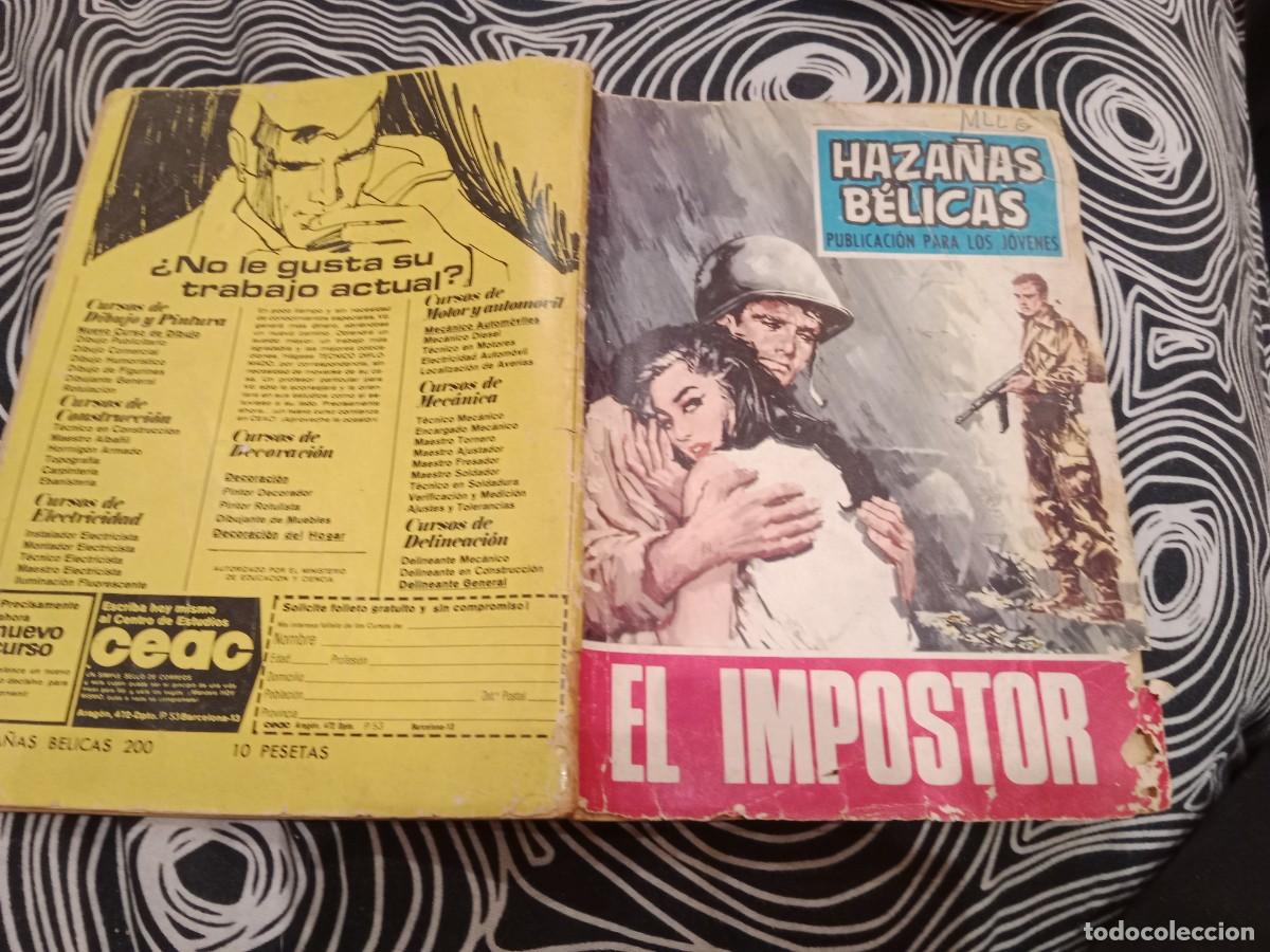 Tebeos: HAZA&Ntilde;AS BELICAS N&ordm; 200 EL IMPOSTOR - EDICIONES TORAY 1969 - Foto 1