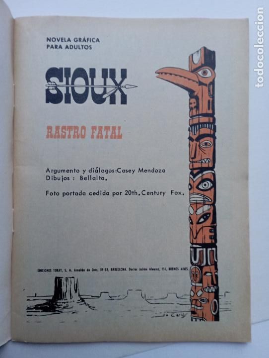 Tebeos: SIOUX N&ordm; 35 - 1965 EDI. TORAY - - Foto 2