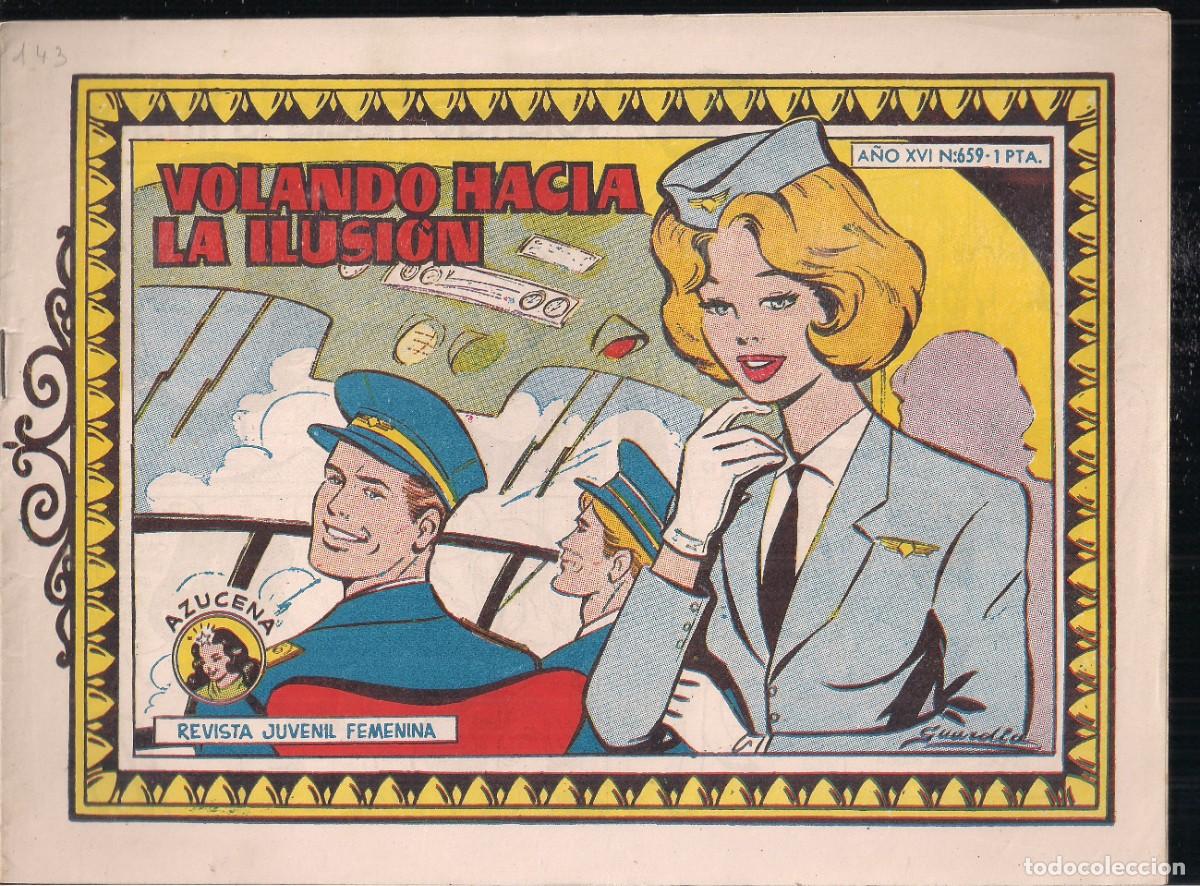 Tebeos: AZUCENA N&ordm;659: VOLANDO HACIA LA ILUSI&Oacute;N - Foto 1