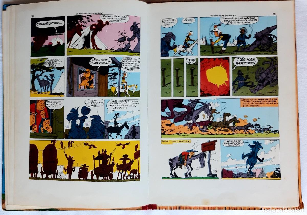 Tebeos: LUCKY LUKE - LA CARRERA DE OKLAHOMA - TORAY 1969 - Foto 4