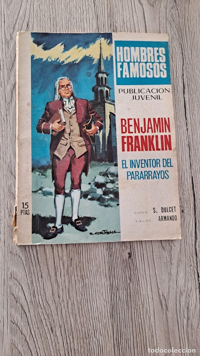Tebeos: E. M. FARI&Ntilde;AS - BENJAMIN FRANKLIN (EL INVENTOR DEL PARARRAYOS) - EDICIONES TORAY 1969 - Foto 2