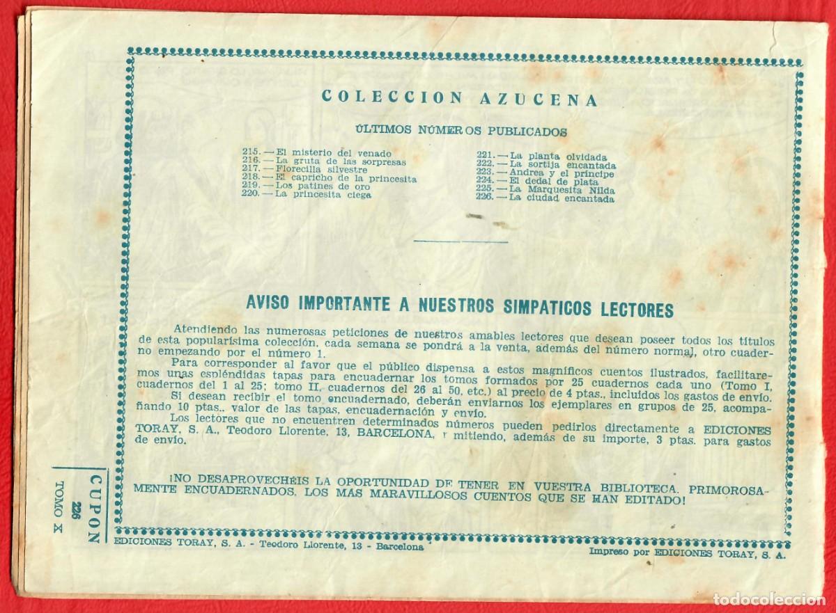 Tebeos: Colecci&oacute;n Azucena &ndash; La ciudad encantada &ndash; Ediciones Toray &ndash; N&uacute;m. 226 - Foto 2