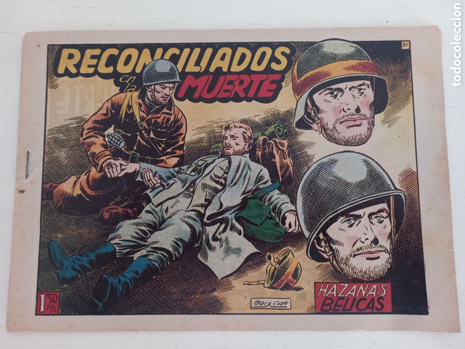 Tebeos: Cuadernillo HAZA&Ntilde;AS B&Eacute;LICAS. Boixcar. Num. 51 - Foto 1