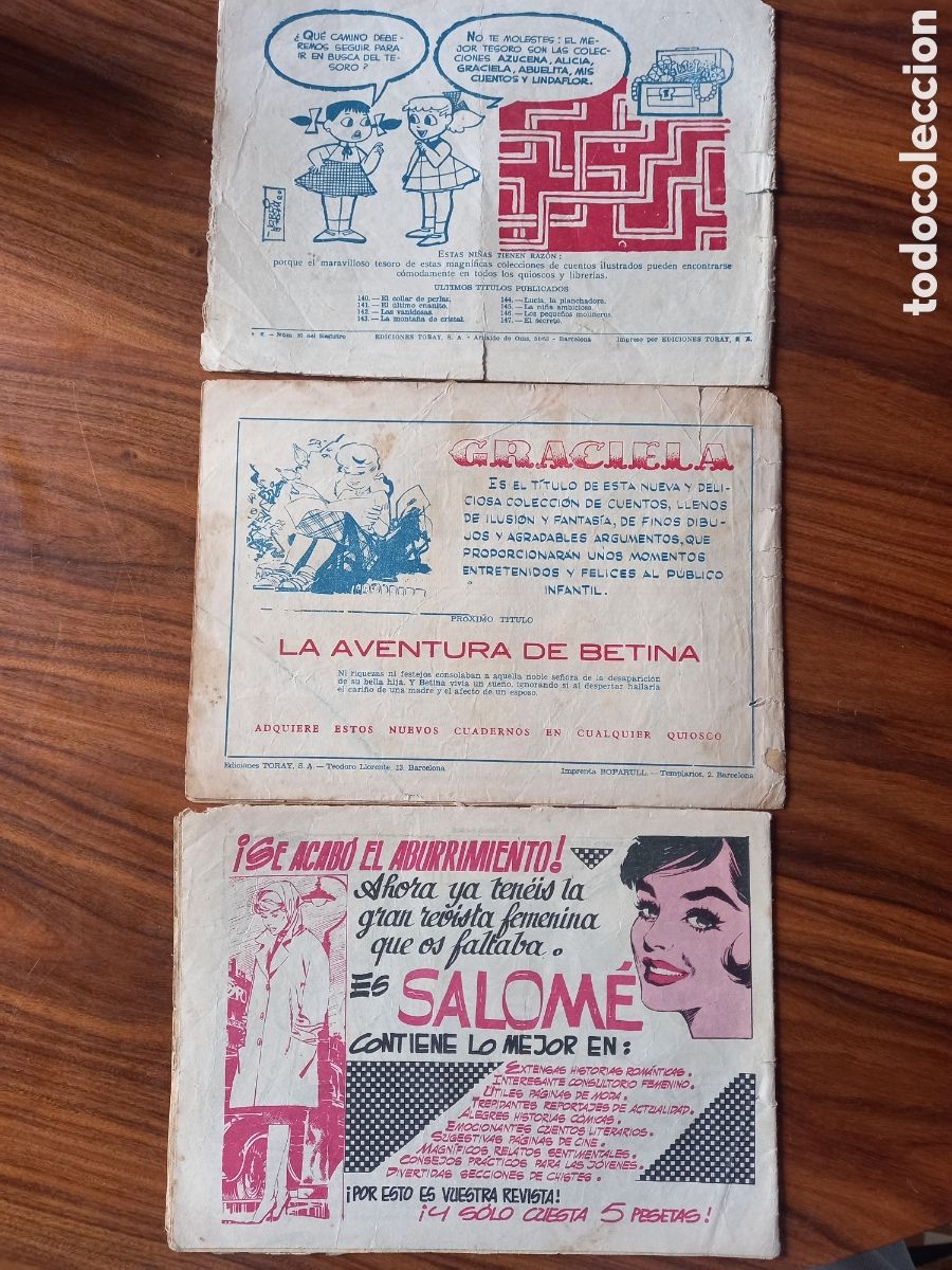 Tebeos: GRACIELA. Toray. Lote de 3 tebeos - Foto 2