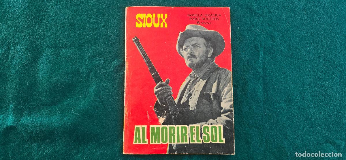 Tebeos: NOVELA SIOUX (1966) AL MORIR EL SOL - Foto 1